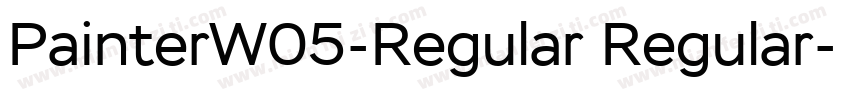 PainterW05-Regular Regular字体转换